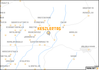 map of Keszlertag