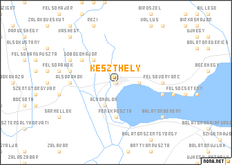 map of Keszthely