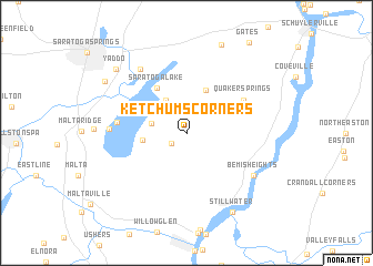 map of Ketchums Corners