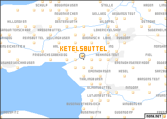 map of Ketelsbüttel