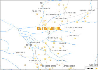 map of Keti Sajāwal