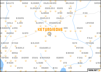 map of Ketu Adieowe