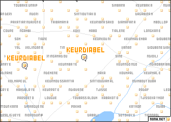map of Keur Diabel