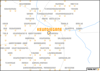 map of Keur Diégane