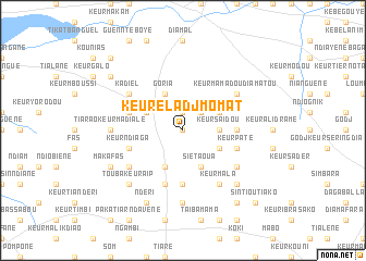 map of Keur El Adj Momat