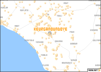 map of Keur Gânou Ndoye