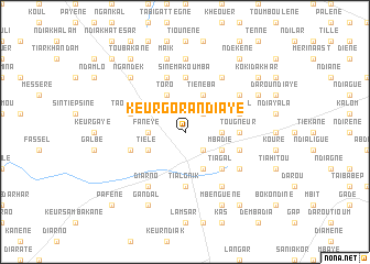 map of Keur Gora Ndiaye