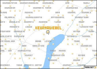 map of Keur Madiébél