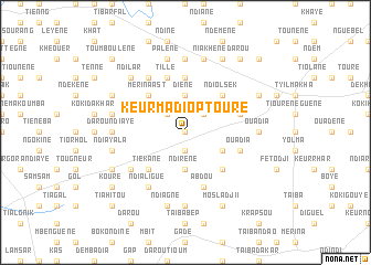 map of Keur Madiop Touré