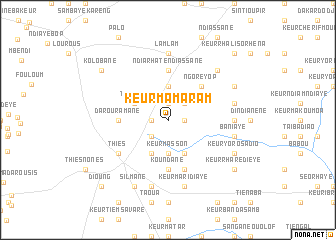 map of Keur Mamaram