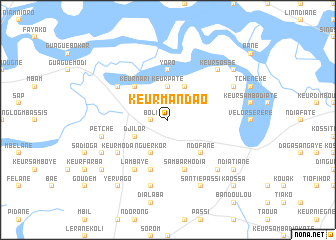 map of Keur Mandao