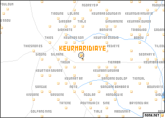 map of Keur Maridiaye