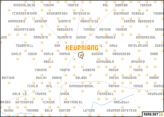 map of Keur Niang