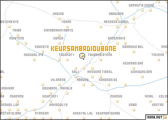 map of Keur Samba Dioubane