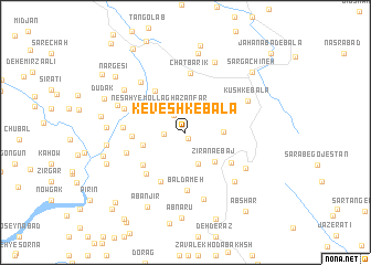 map of Keveshk-e Bālā