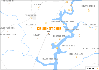 map of Kewahatchie