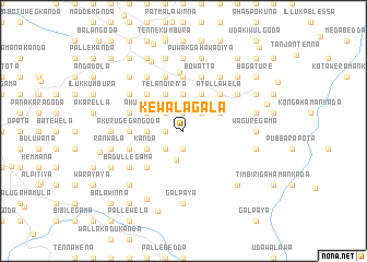 map of Kewalagala