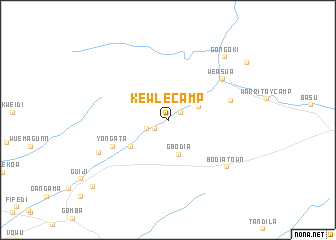 map of Kewle Camp
