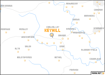 map of Key Hill