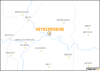 map of Keys Crossing