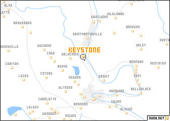 map of Keystone