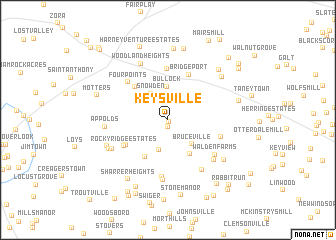 map of Keysville