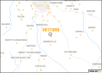 map of Keytons