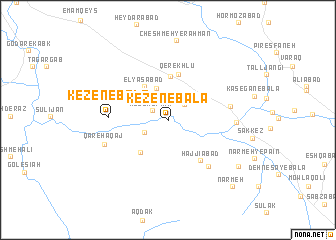 map of Kezen-e Bālā