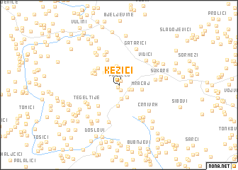 map of Kežići