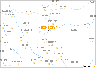 map of Kʼezkʼezīya