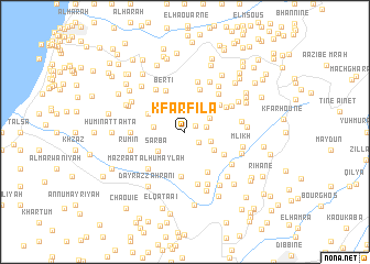 map of Kfar Fîlâ