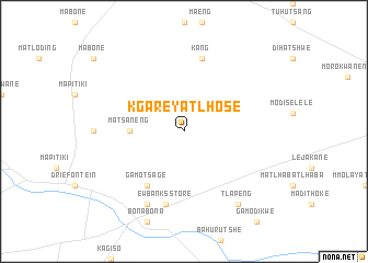 map of Kgareyatlhose