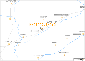 map of Khabarovskaya