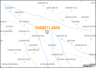 map of Khabetlwane