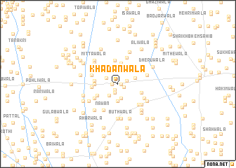 map of Khadānwāla