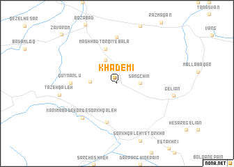 map of Khādemī