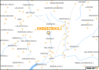 map of Khādozai Kili