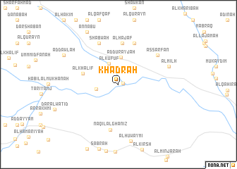 map of Khaḑrah