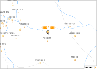 map of Khāf Kūh