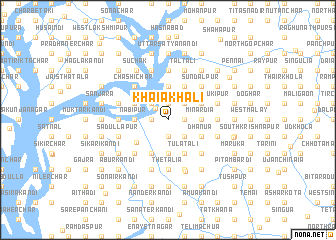 map of Khaiākhāli