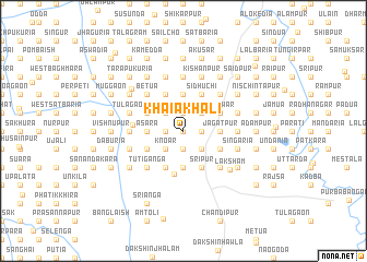 map of Khaiakhāli