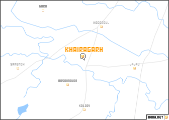 map of Khairāgarh