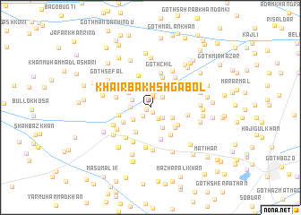 map of Khair Bakhsh Gabol