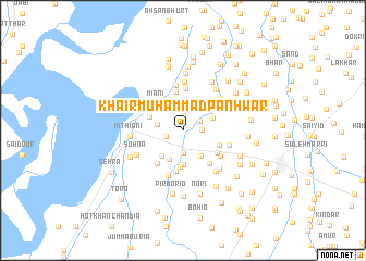 map of Khair Muhammad Panhwar