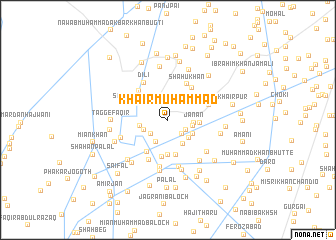 map of Khair Muhammad