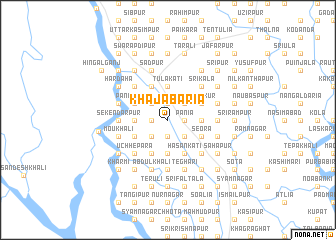 map of Khājābāria