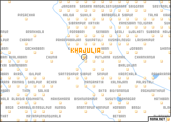 map of Khājulia