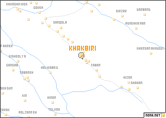 map of Khākbīrī