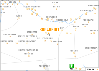 map of Khalāfīāt