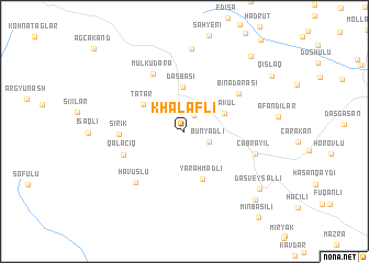 map of Khalafli